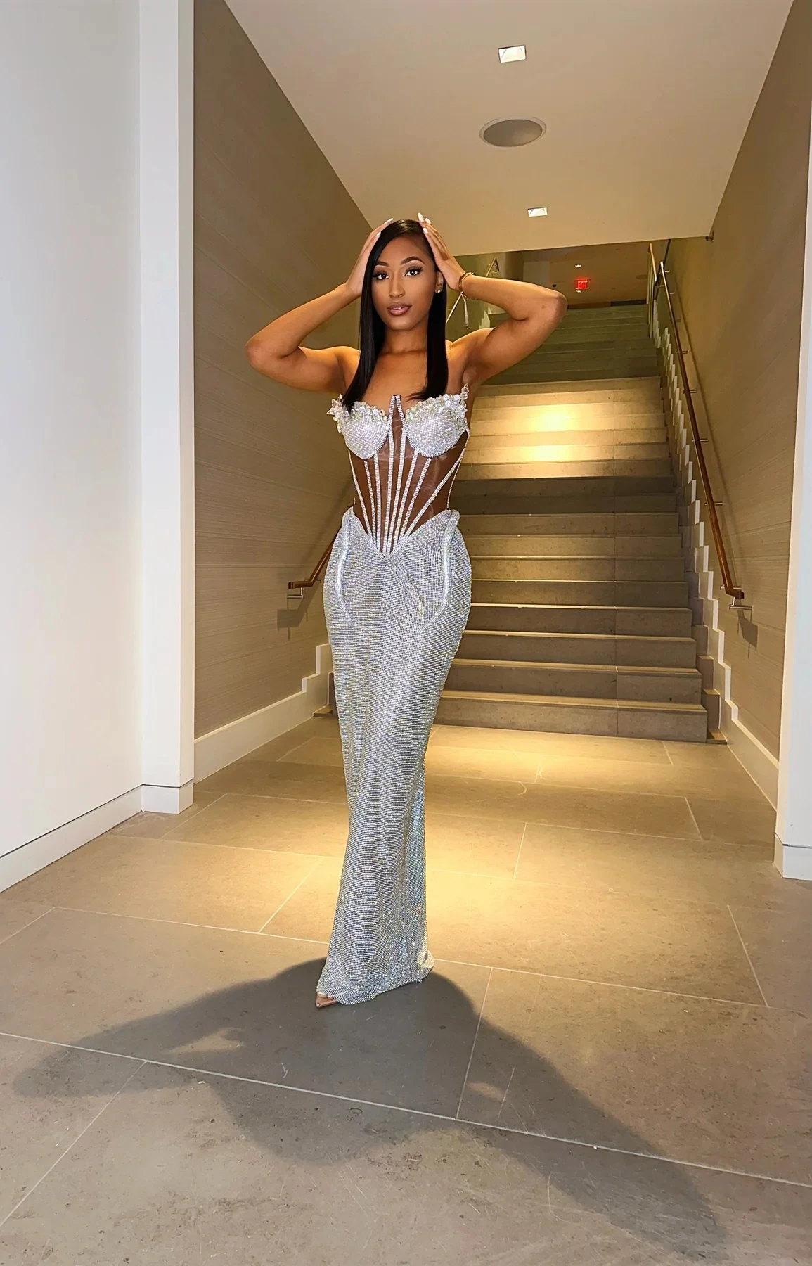Sexy Women Long Black Girls Prom Dresses Mermaid Sweetheart Silver Sequins Prom Gowns Evening Gala Party