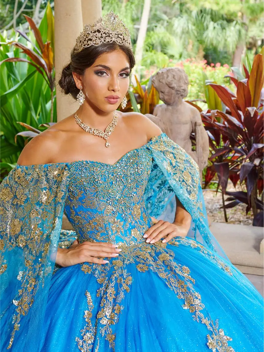 Pink Quinceanera Dresses Gold Lace Appliques Mexican Ball Gown Prom Party Dress Vestidos Butantes 15 anos