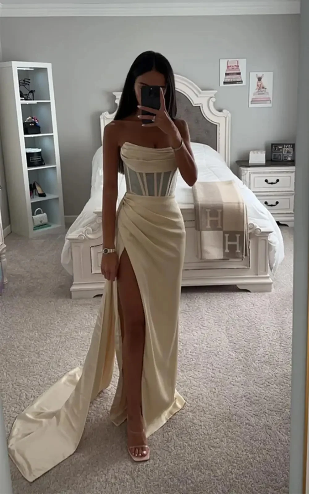 Prom Dresses for Women Shoulderless Wedding Party Bridesmaid Dress Long Slim Fit Mermaid Elegant Evening Dresses 2024
