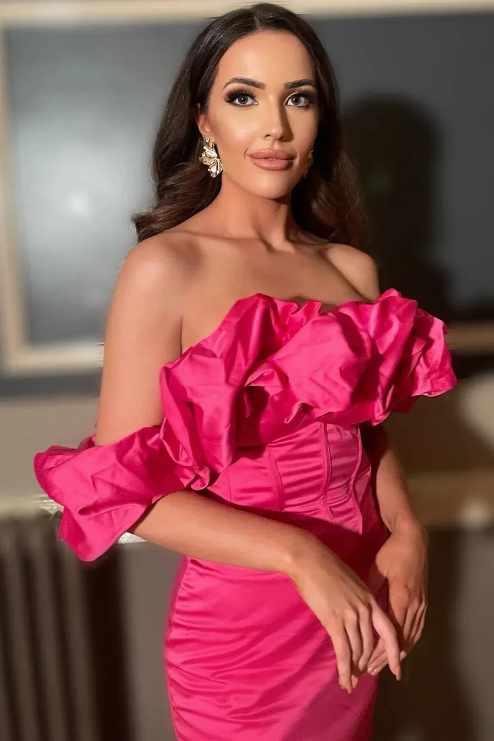 Sexy short pleated Cocktail Ball Engagement Dress Formal Occasion Party Dress Second Reception Birthday Custom Evening dress