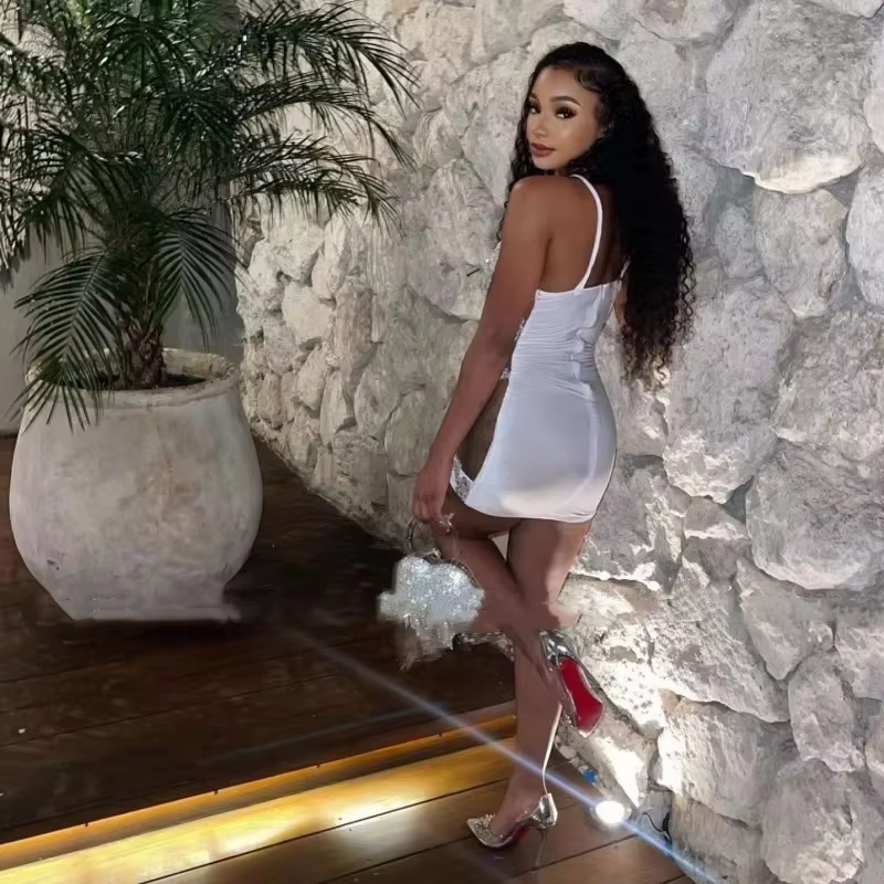 Sexy See Through Short Cocktail Party Dresses For Women 2025 Lace Applique Spaghetti Straps Birthday Outfits Short Prom Gowns
