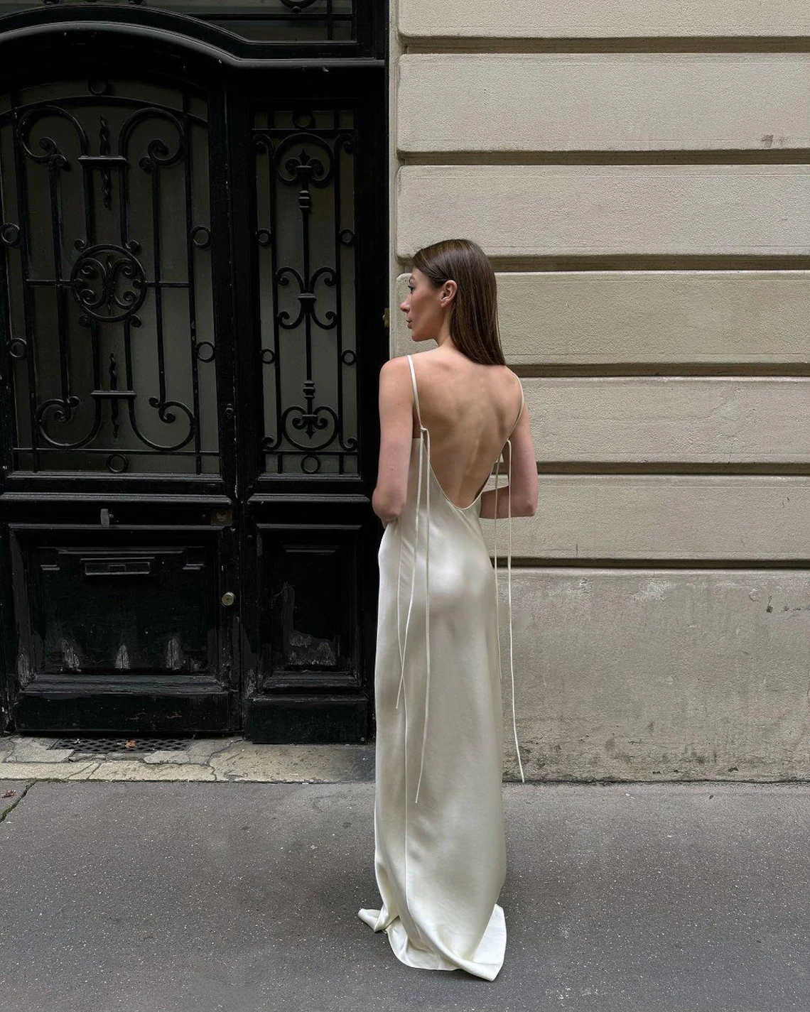 Prom Backless dress fully White wedding maxi dress long gown Engagement Goddess gown