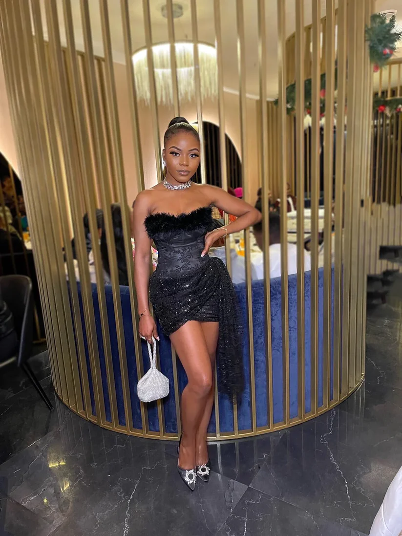 Black Strapless Mini Birthday Party Dress,Homecoming Dress