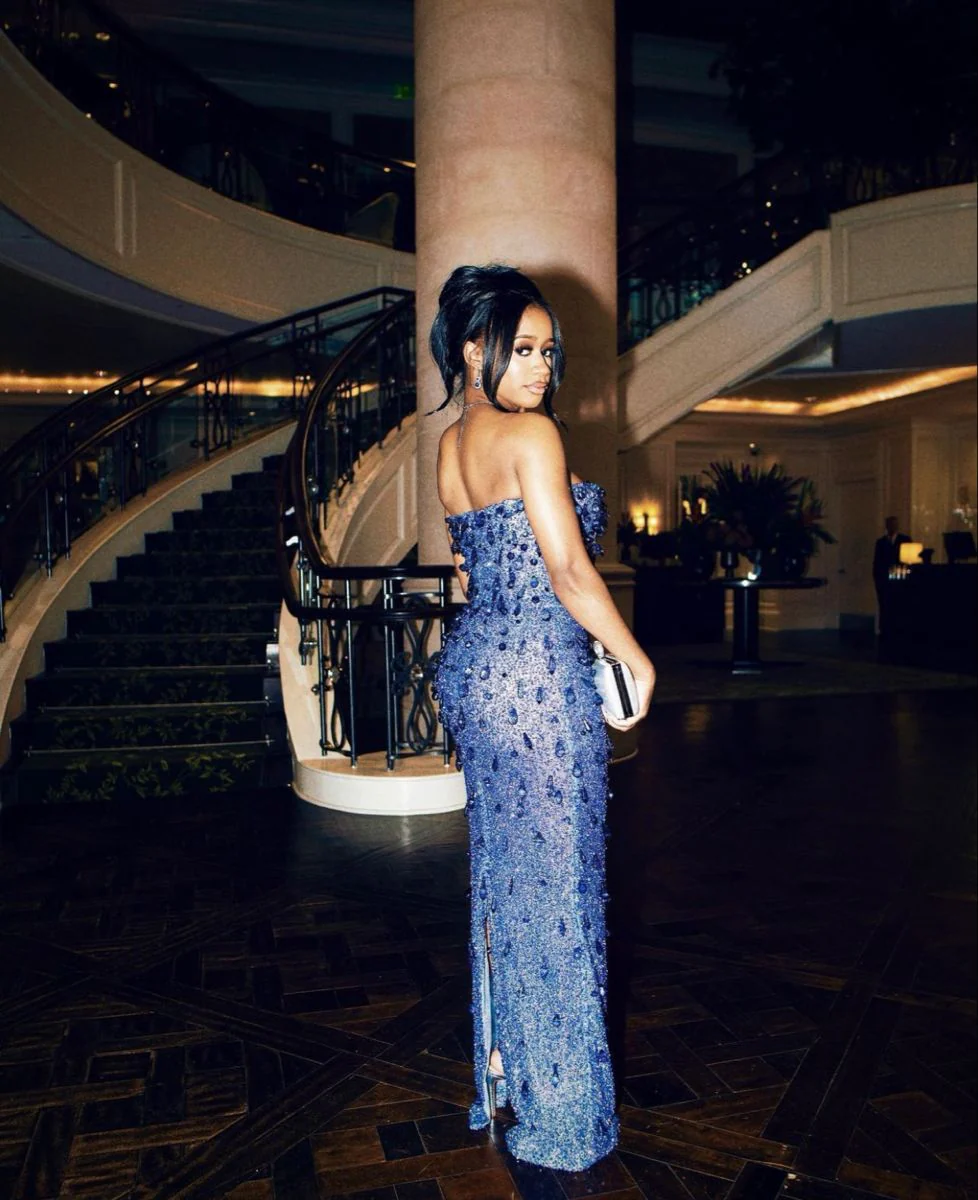 Glamorous Strapless Floor Length Evening Dress For Black Girls