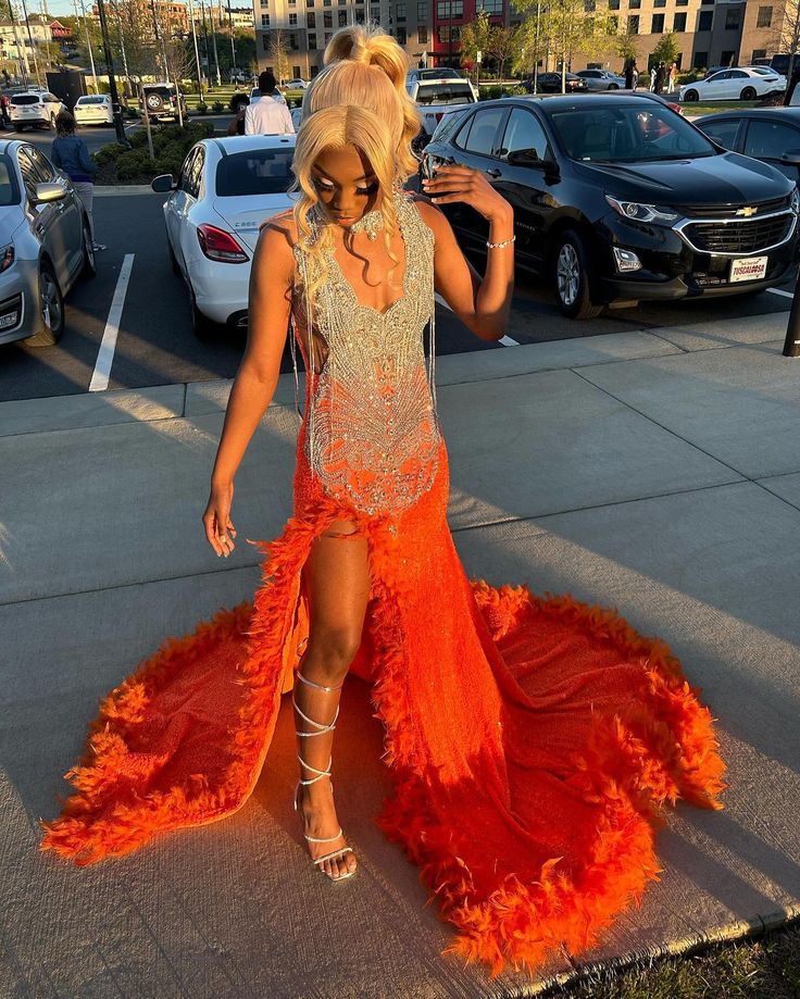 Evening Gown with Crystal Bodice
