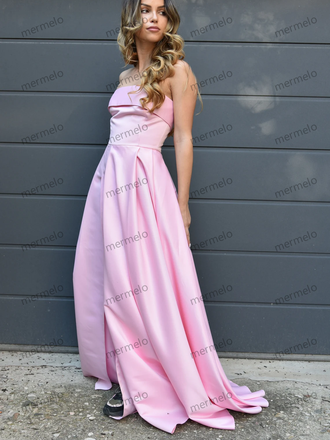 Satin Prom Dress Maxi Satin Dress Satin Wedding Dress Satin Party Dress Bridesmaid Dress Evening Long Dress Boho Wedding Dress