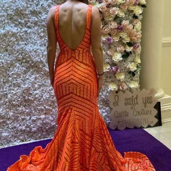 Prom Dress in Orange
