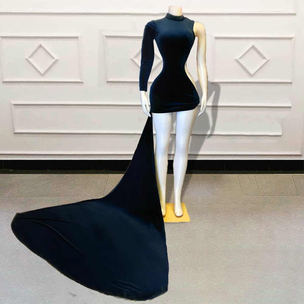 short prom dress with tail Strapless Short Beaded Silver Prom Dress with Corset Silver / 0