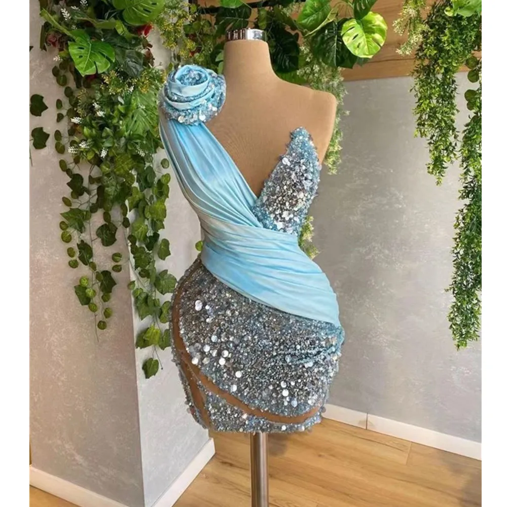 Robe Cocktail Evening Gowns Short Prom Dress Strapless Knee Length Formal Hoco Dress Graduation Women Party Gown Custom 15