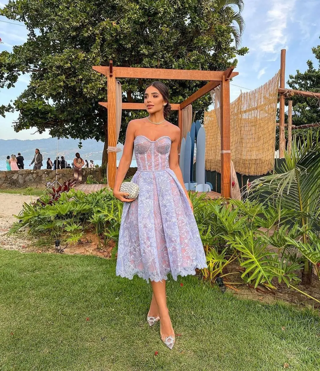New Women Lace Vintage Dress Wedding Dresses