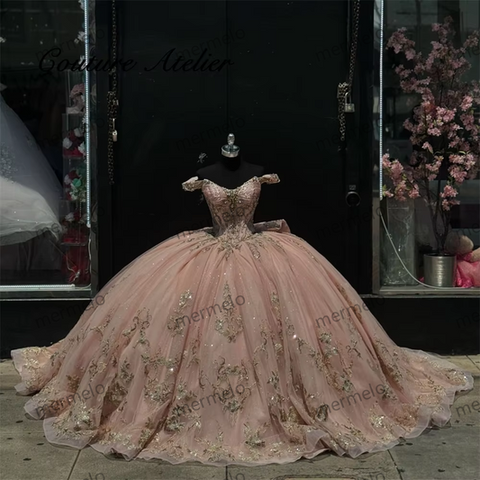 Quinceanera Dress Ball Gown Off Shoulder Birthday Dress quinceanera
