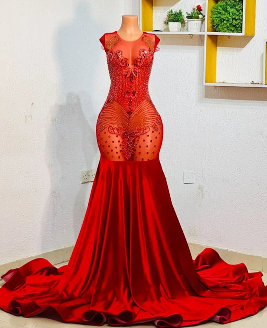 African prom dress, ball dress, luxury mermaid prom dress, bridesmaid gown, evening gown, birthday photoshoot gown, dinner party gown