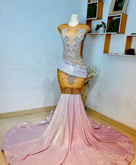 African prom dress, unique prom dress, luxury mermaid prom dress, bridesmaid gown, evening gown, birthday photoshoot gown, dinner party gown