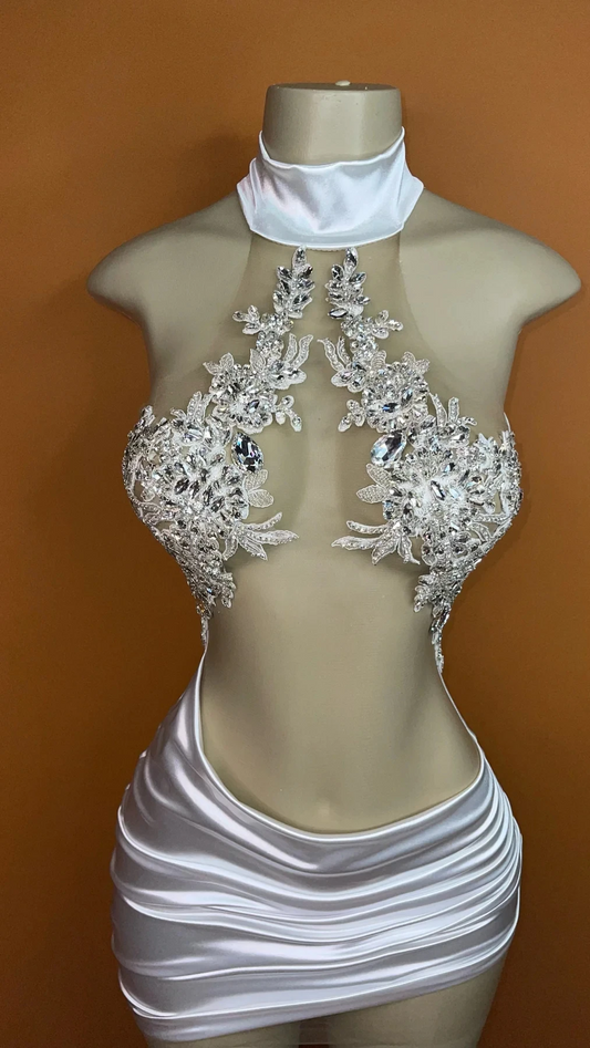 Sexy Diamond Short Prom Dresses Black Girls Birthday Party Dresses Beaded African Mini Cocktail Dresses Homecoming Customized