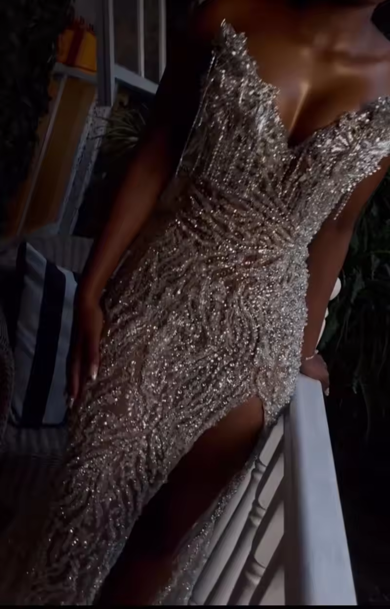 Luxury Beading Embroidery Prom Dresses 2025 For Black Girls Mermaid Party Gowns Long African Women Evening Dress Customized