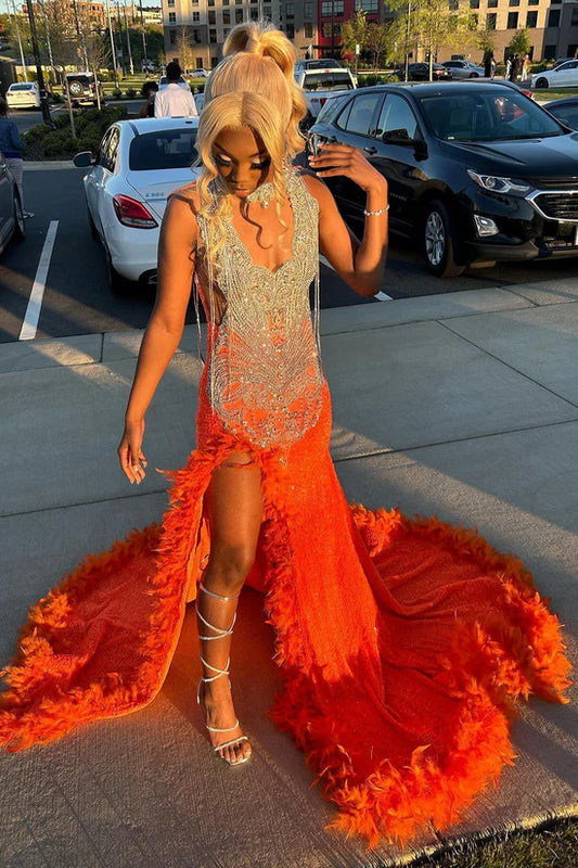 Evening Gown with Crystal Bodice