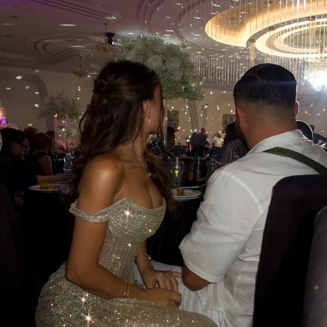 Customized Green Sequin Off The Shoulder Strapless Backless Party Dresses Floor-Length Prom Dress