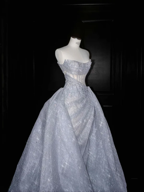 Gorgeous Ball Gown Sweetheart Sequin Long Prom Dress Party Dress Graduation Dresses
