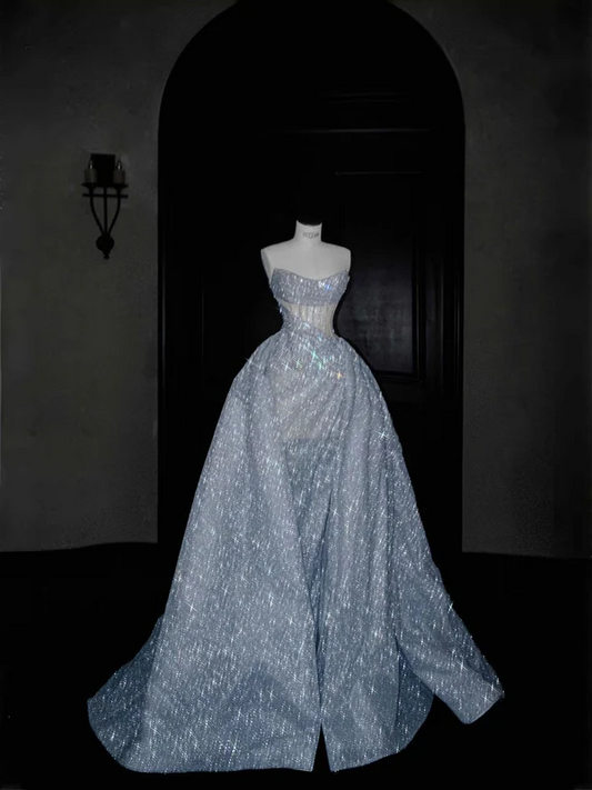 Gorgeous Ball Gown Sweetheart Sequin Long Prom Dress Party Dress Graduation Dresses