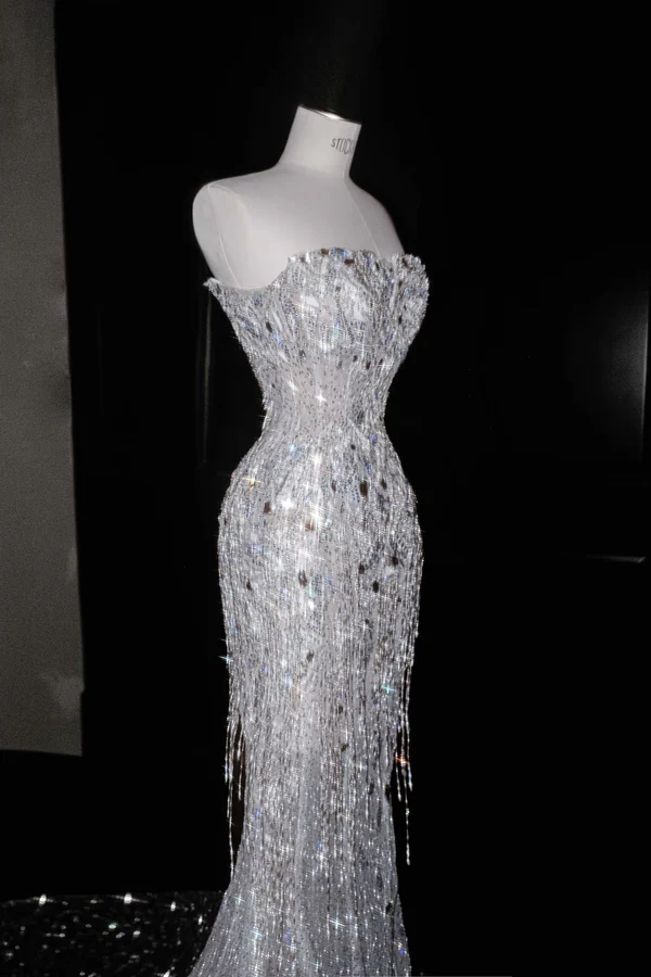 Gorgeous Mermaid Sweetheart Sequin Long Prom Dress Party Dress Graduation Dresses