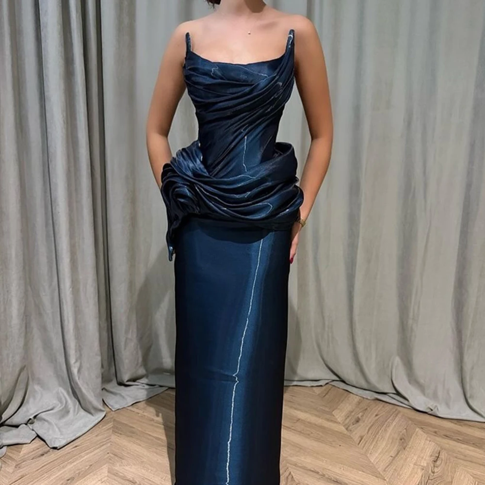 Fashion Strapless Evening Dresses Pleat Mermaid Summer Holiday Formal Wedding Party Prom Gowns Customized