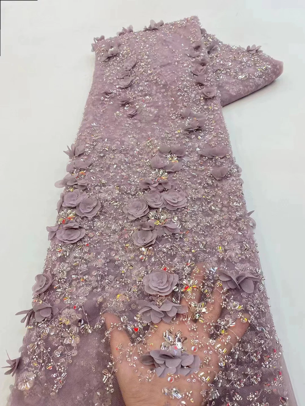 Luxury Lace Evening Dress Customized Long Sleeves Square Neck Beading Flower A Line Dubai Prom Gown for Wedding Party