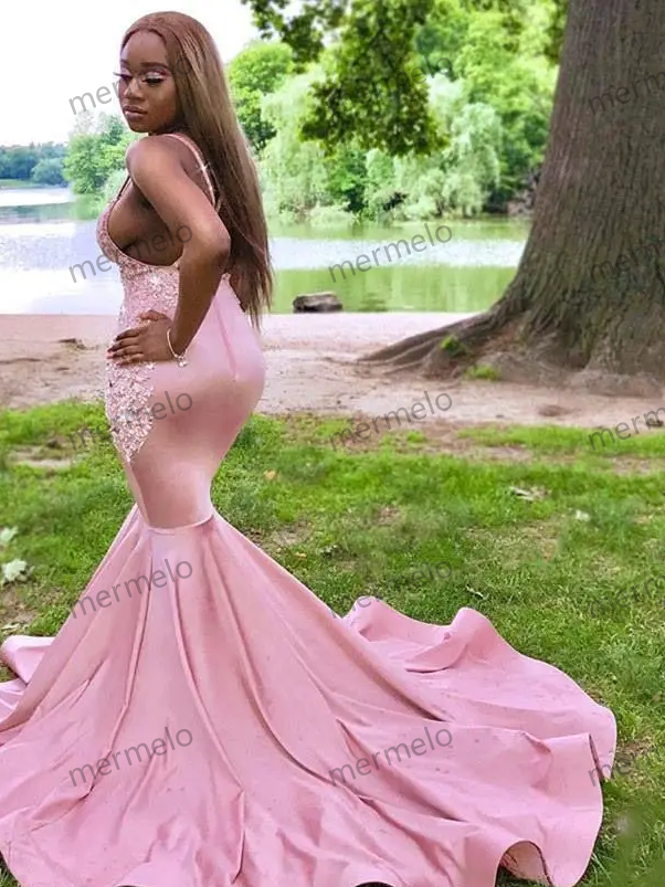 Beads Appliques African Formal Party Gowns