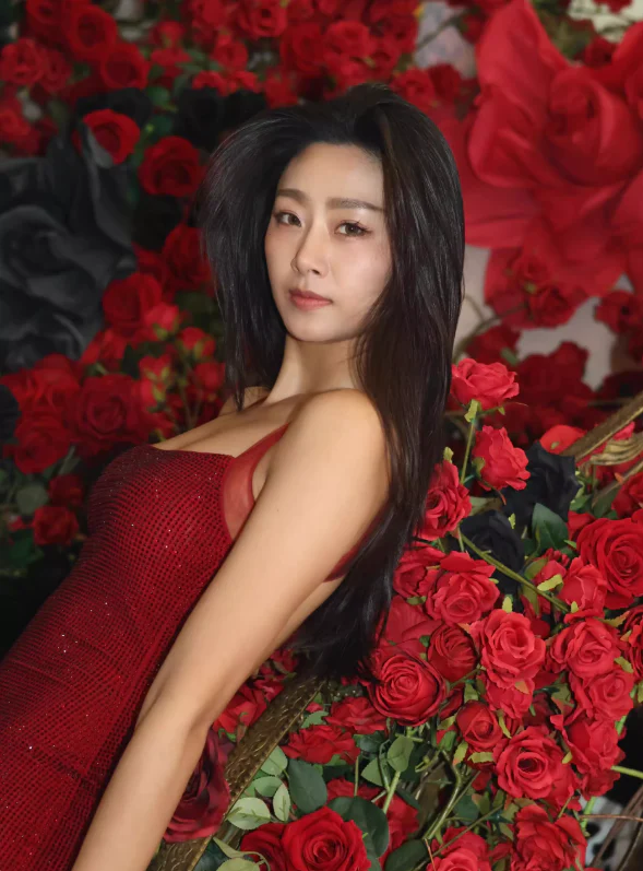 Shiny Sheath Straps Red Rhinestone Satin Open Back Prom Dress Evening Dress