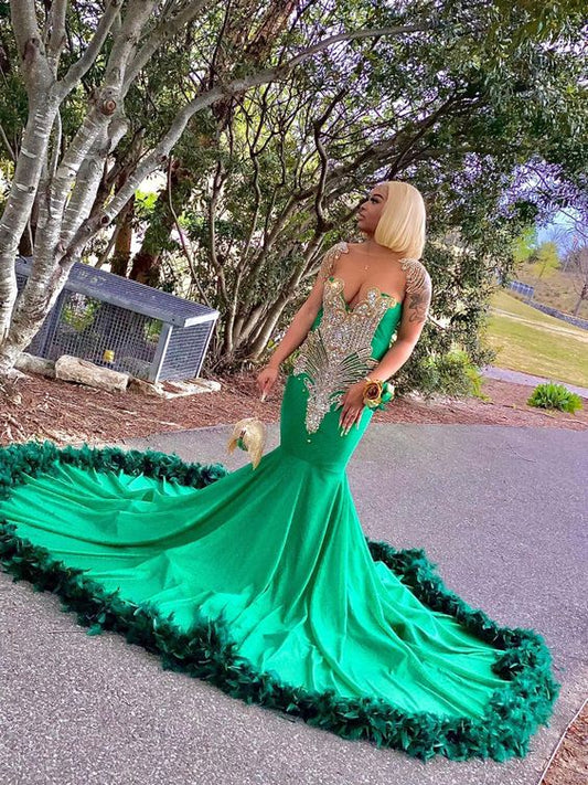 satin long prom dress a line evening dresses