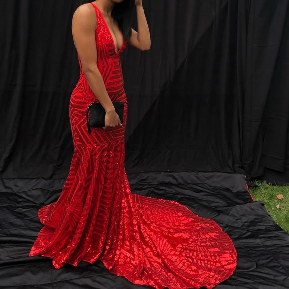 New Custom Red Prom Dress