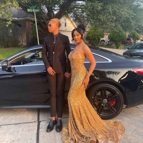 Gold Prom Dress